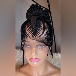 Elegant Black Braided Wig